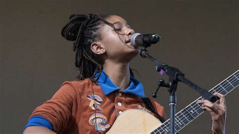 Willow Smith performs in subway station to launch Prada collection